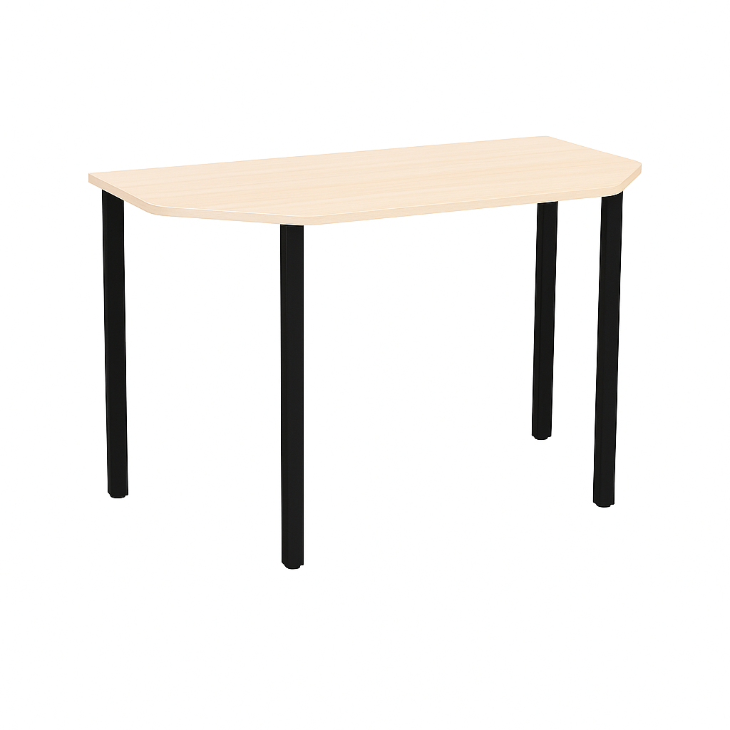 Письмовий стіл приставний, на металевому каркасі, АЛМАНТ, 1200х700х750 мм.